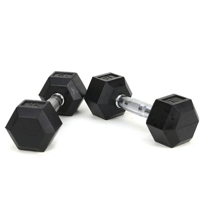 15LB 2 HDRS Solid Cast Iron Dumbbells