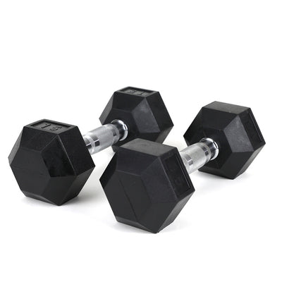 15LB 2 HDRS Solid Cast Iron Dumbbells