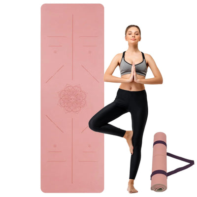Yoga Mat Non Slip Pink Anti-Tear