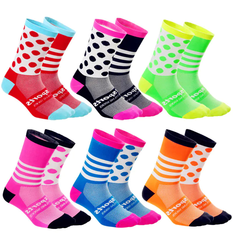 Breathable Cycling and Running Mid-Calf Socks